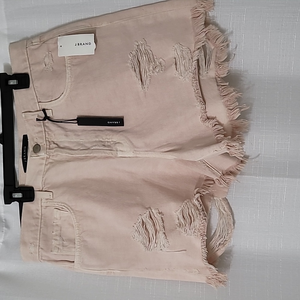 NWT J Brand Ivy High Rise Distressed Shorts Coquette Size 29 - Picture 6 of 10